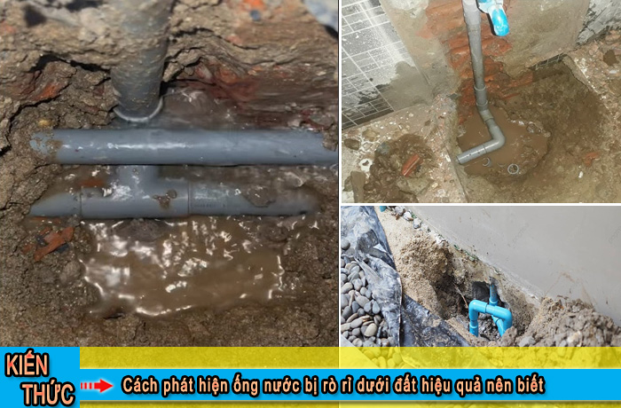 Cách phát hiện ống nước bị rò rỉ dưới đất hiệu quả nên biết