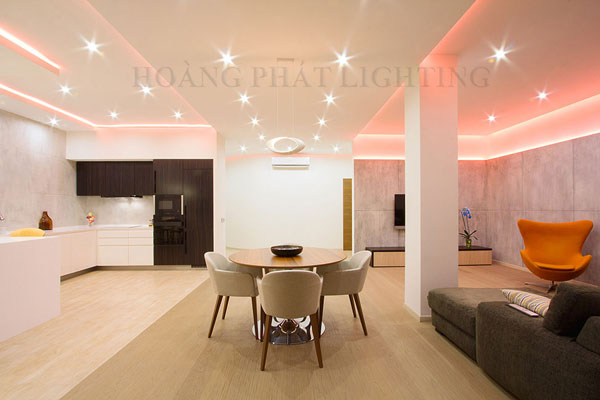 Đèn led Philips trang trí nội thất phòng khách hiện đại